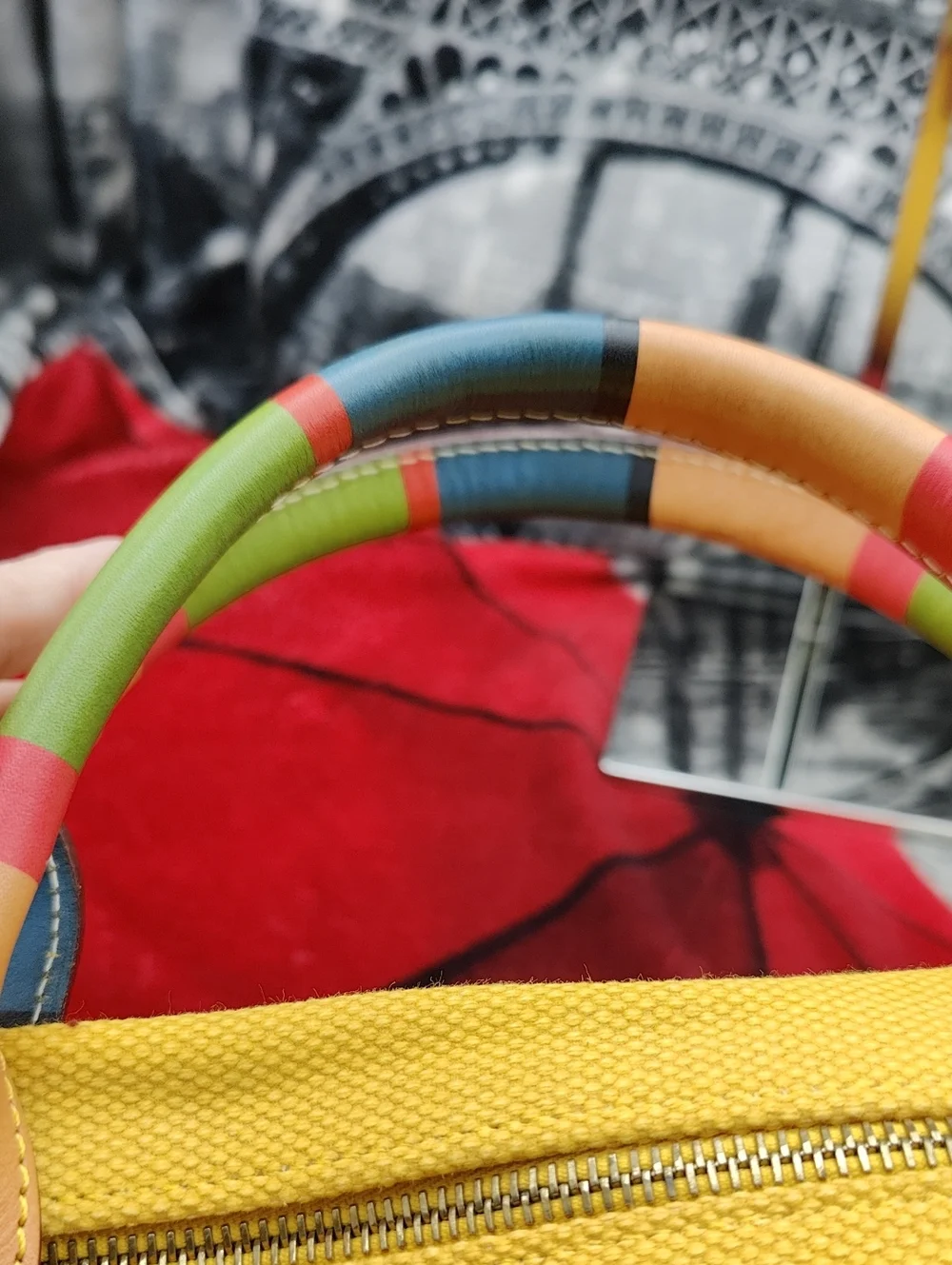 Dooney & Bourke Yellow Canvas Y2K Satchel